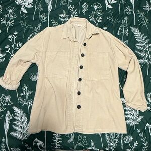Elan Cream Corduroy Shirt